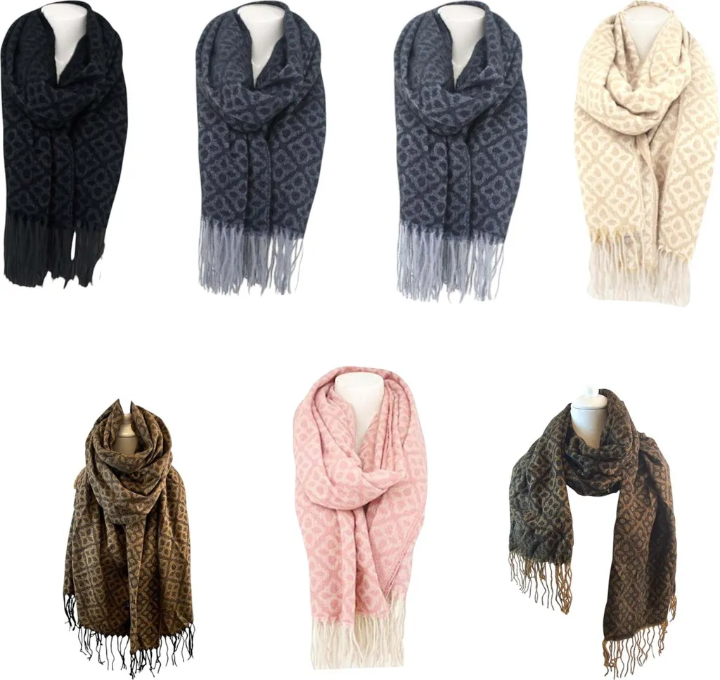 Sciarpa Donna Cashmere Invernale Foulard Stole Elegante