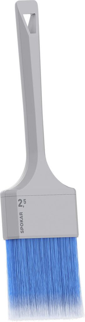 NOVA Acryl Flachpinsel 2,5 Zoll mit ergonomischem Griff und hohlen Stielen