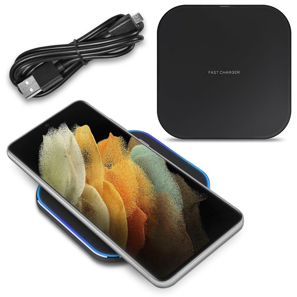 Wireless Qi Ladestation Samsung Galaxy S21 Ultra 5G Charger Produktbild 