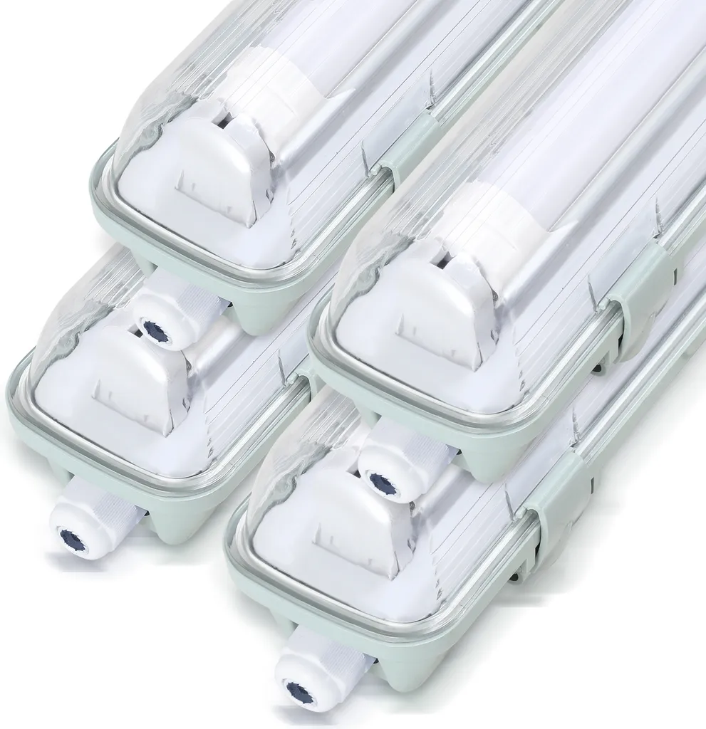 Risparmio Energetico: Kit 4 LED Izrielar 150cm IP65 T8 24W 6500K