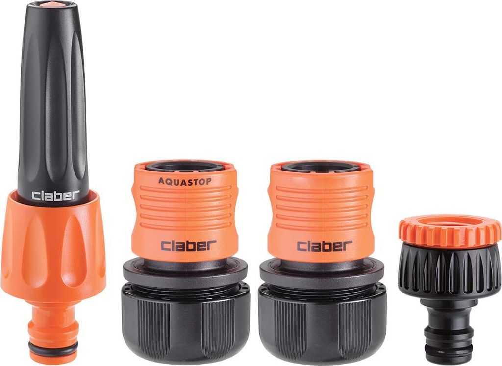 Claber Starter Kit Lanze Und Anschlüsse Quick-Click 3/4" Mit Aquastop Art. 8827
