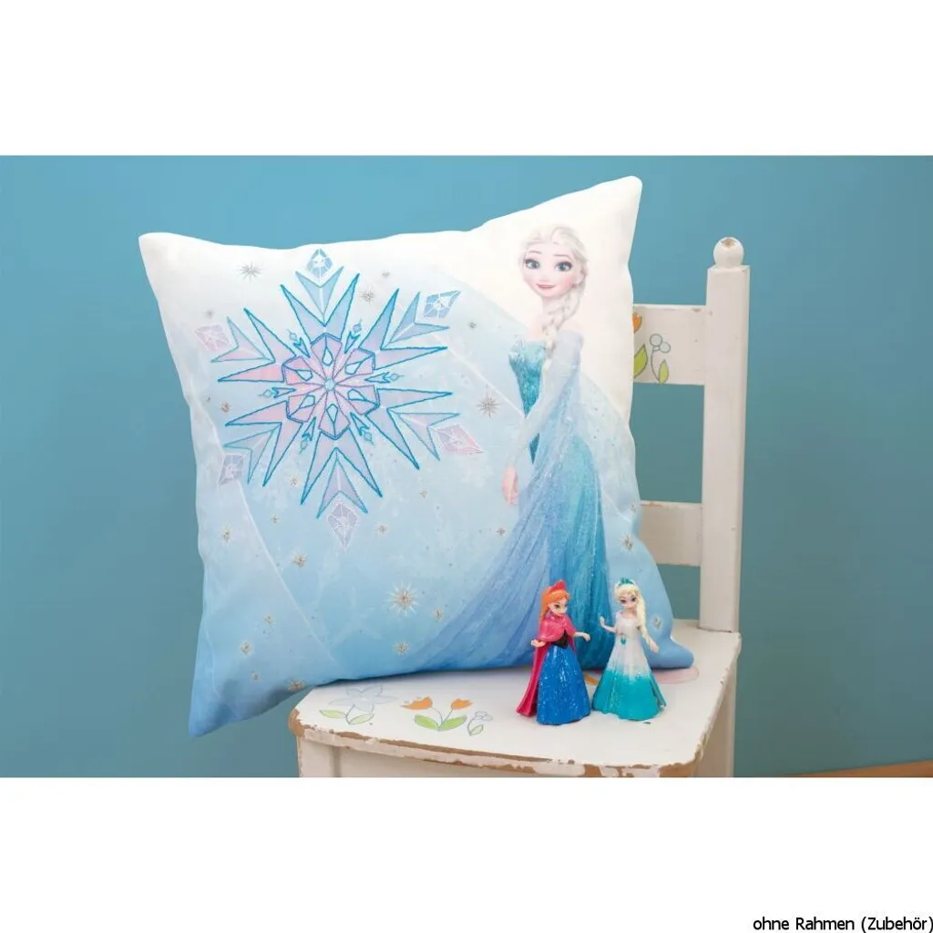Coussin Elsa Broderie Image Pré-dessinée et Impression Numérique Haute