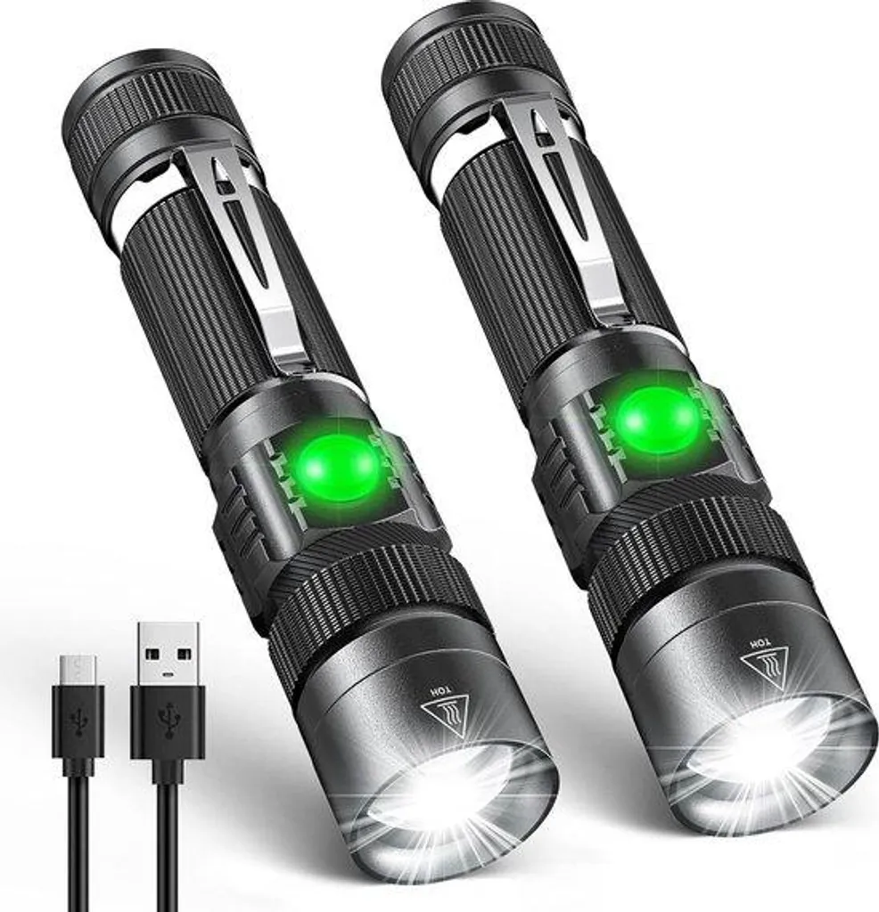 Lampe de Poche LED Etanche IP65 en Aluminium avec Zoom Télescopique