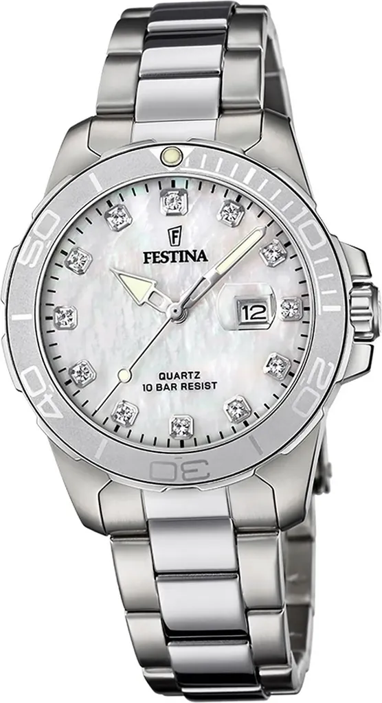 Montre Festina F20503/1 Femme Argentée Acier Inoxydable Anti-Ternissement