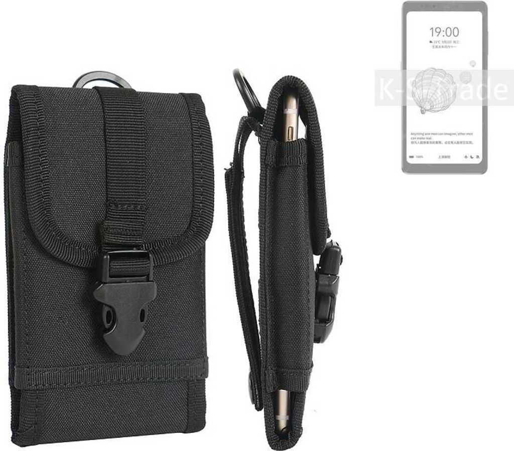 K-S-Trade Holster Handy Hülle kompatibel mit HiSense A9 Holster Handytasche Gürtel Tasche Schutz Hülle Robust Outdoor schwarz
