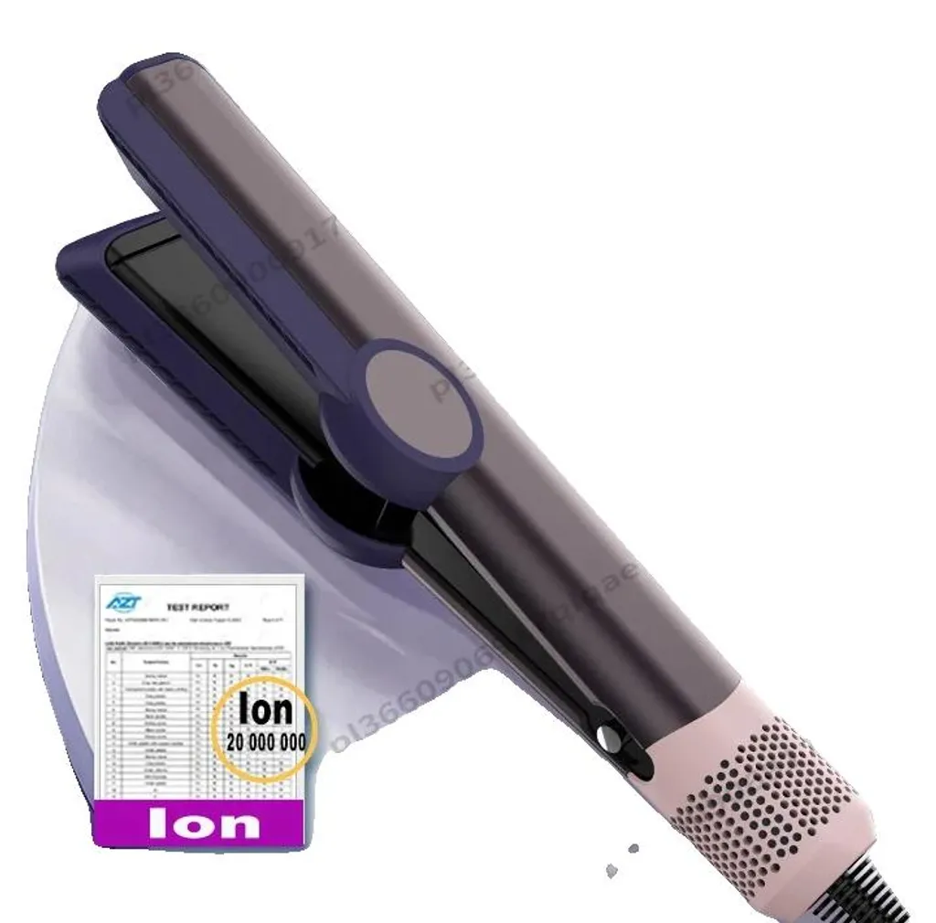 Lisseur Cheveux Violet à Chauffe Rapide avec Prise UE et Air Chaud
