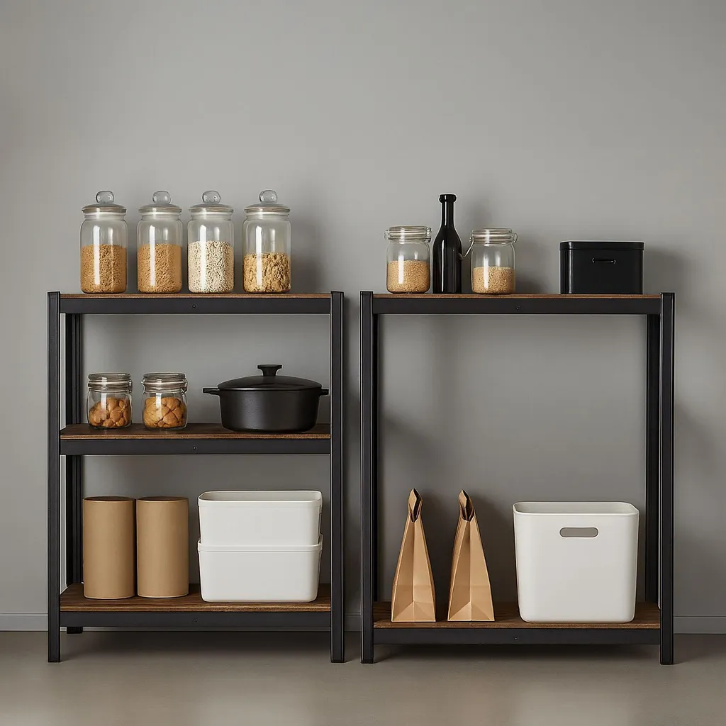Étagère modulable et réglable en acier avec tablettes haute densité - 3