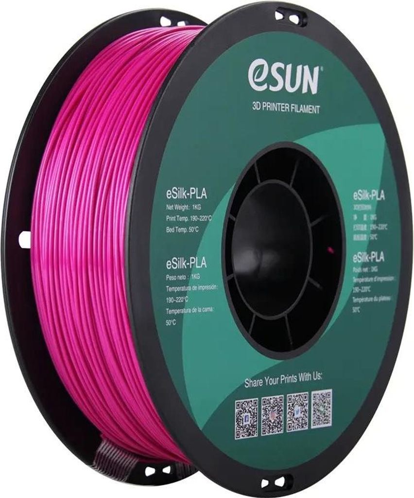 eSUN eSilk-PLA 3D-Druck Filament PLA silk Violett 1 kg 1,75 mm Durchmesser