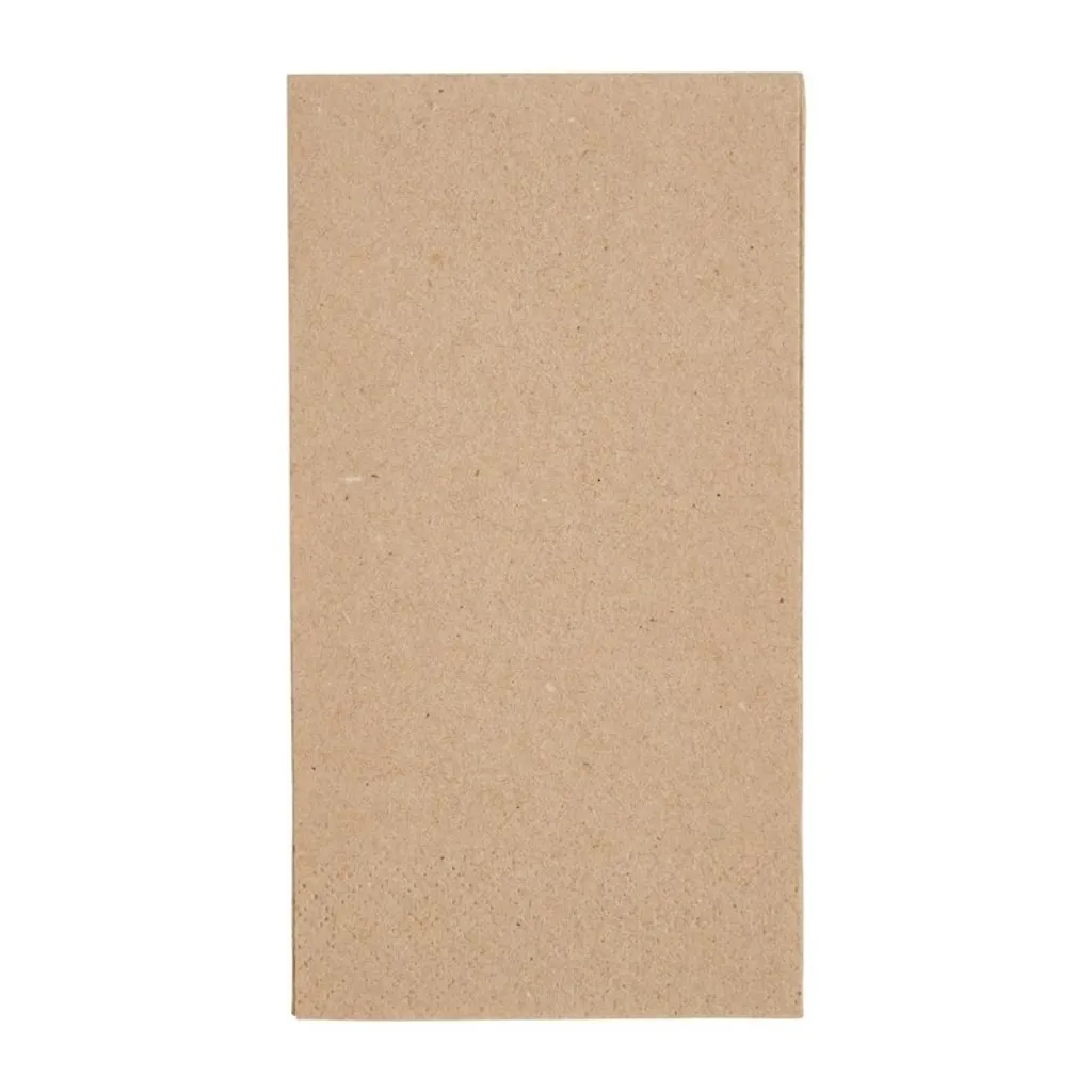 Serviettes de table en papier kraft recyclé Fiesta 33cm - 2000 unités