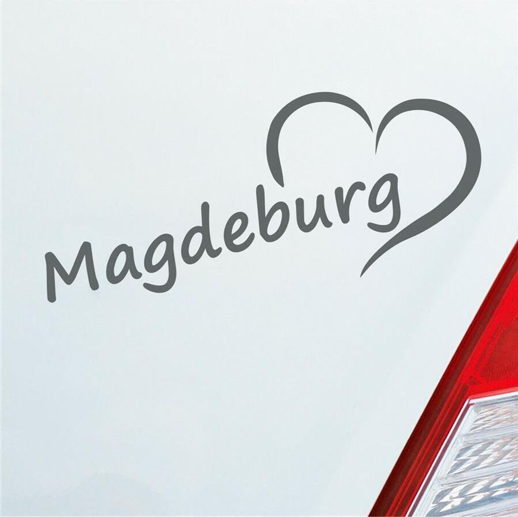 Auto Aufkleber Quedlinburg Herz Heart City Stadt Motorrad 19x8 cm Grau Sticker Heckscheibenaufkleber