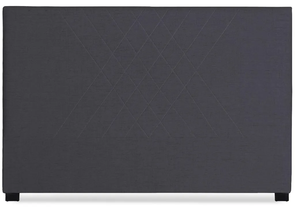 MENZZO Diam Tête de Lit 180cm en Tissu Gris Foncé - Design Contemporain