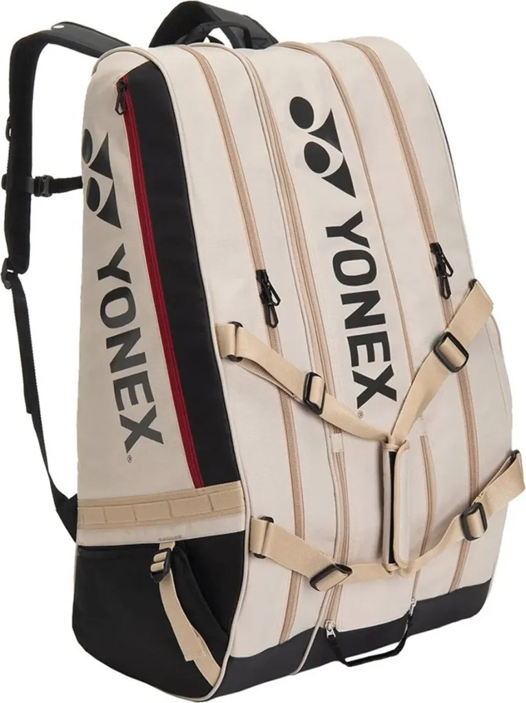 Sac raquettes Yonex Racketbag 12R Gearlogic Beige de tennis