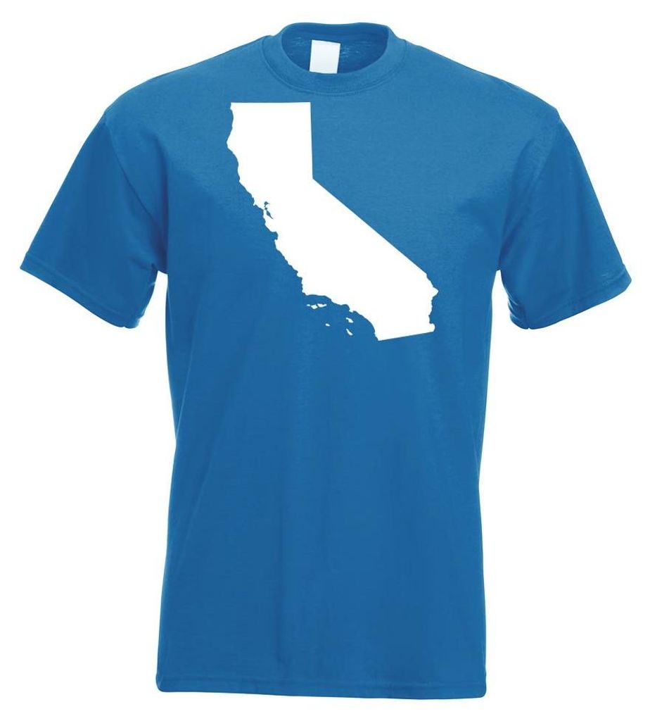 Kiwistar - T-Shirt - royal - USA - Kalifornien Sacramento Herren Funshirt Bedruckt Design Sprüche Spruch Motive - mit Motiv Bedruckt - Funshirt De...