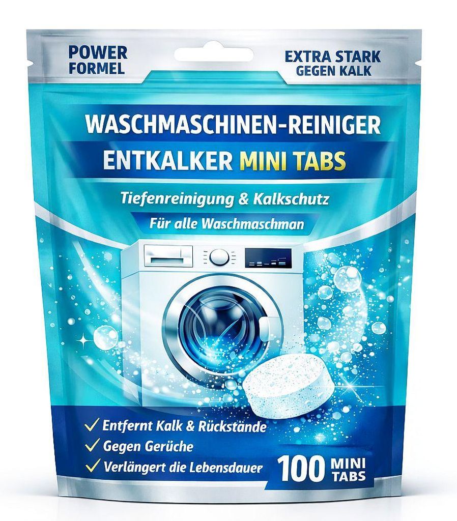 100 Maschinen Entkalker Tabletten für Spülmaschine Produktbild 