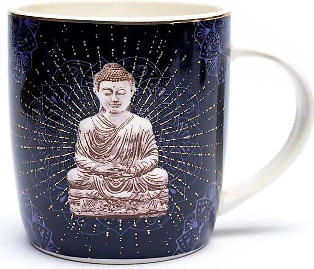 Tee-Ei-Becher Buddha Blau - ±400 ml Packung mit 2 Stück