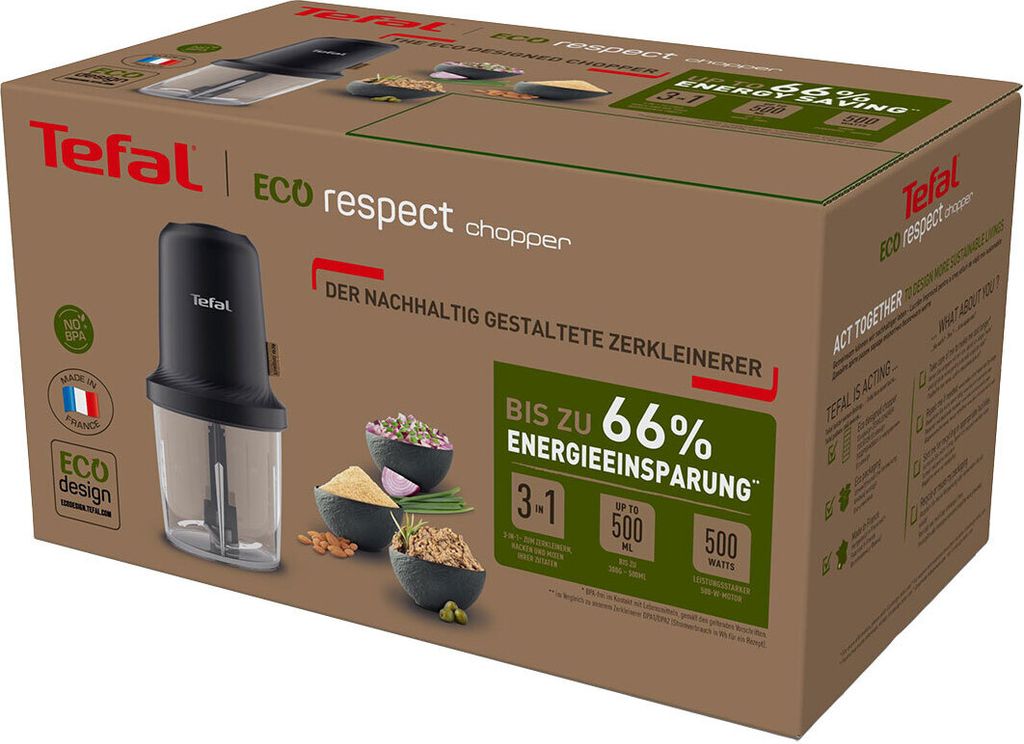 Tefal Eco Respect Intention Zerkleinerer MQ80E8, 0,5 l, Produktbild 