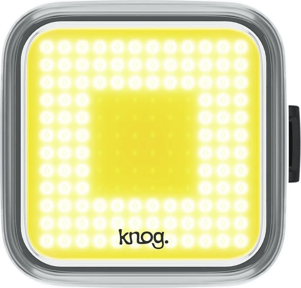 Feu Avant Vélo Urbain Knog Blinder Square pour Trajets de Nuit et Ville