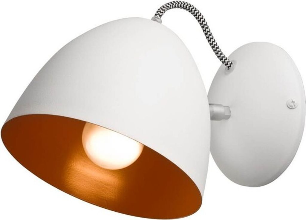 Bioledex zweifarbige Wandleuchte 24cm E27 weiß Metall
