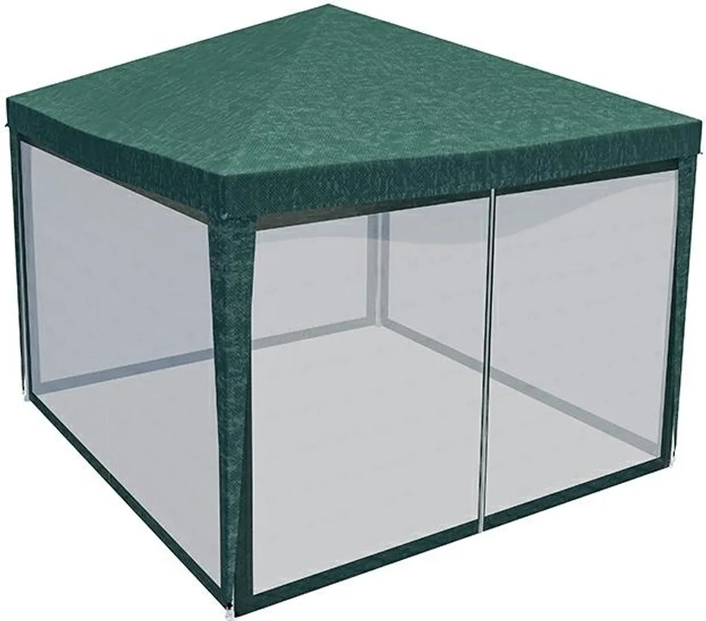 Tente de Jardin 3x3m Gazebo avec Moustiquaire pour Terrasse GOTEL PA3