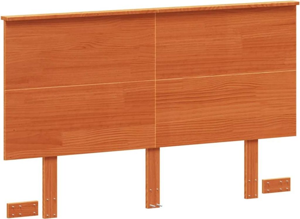 vidaXL Kopfteil Wachsbraun 135 cm Massivholz Kiefer