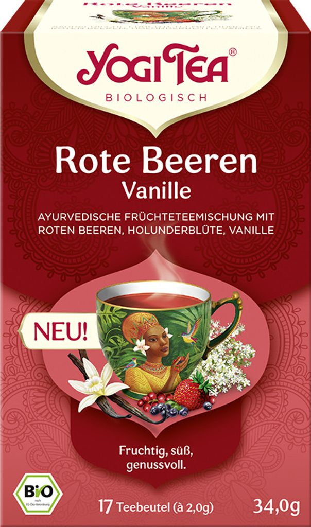 Yogi Tea Rote Beeren Vanille 34g Produktbild 
