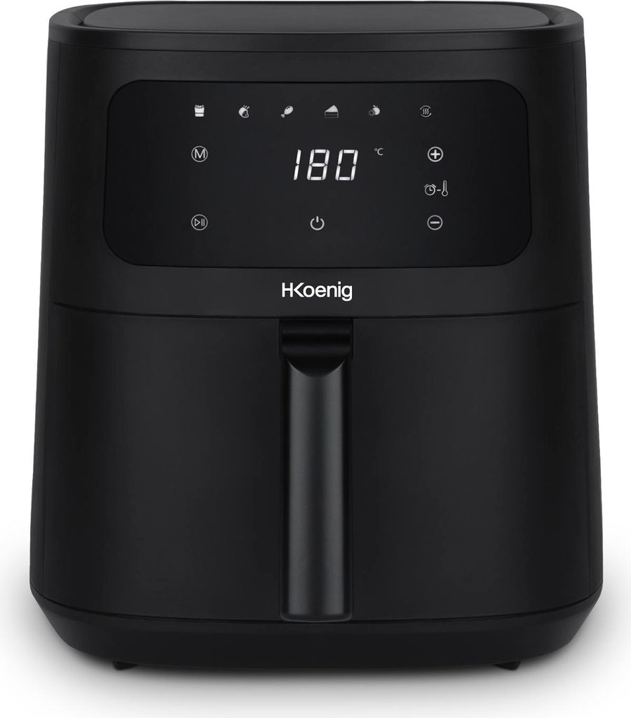 H.Koenig Airfryer Fritteuse ohne Öl 6L FRY880 6 Kochprogrammen