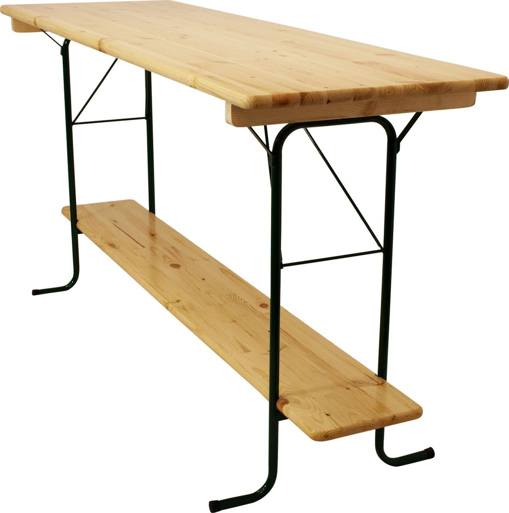 Stehtisch klappbar 220cm rechteckig Höhe 110cm Stahl und Produktbild 1