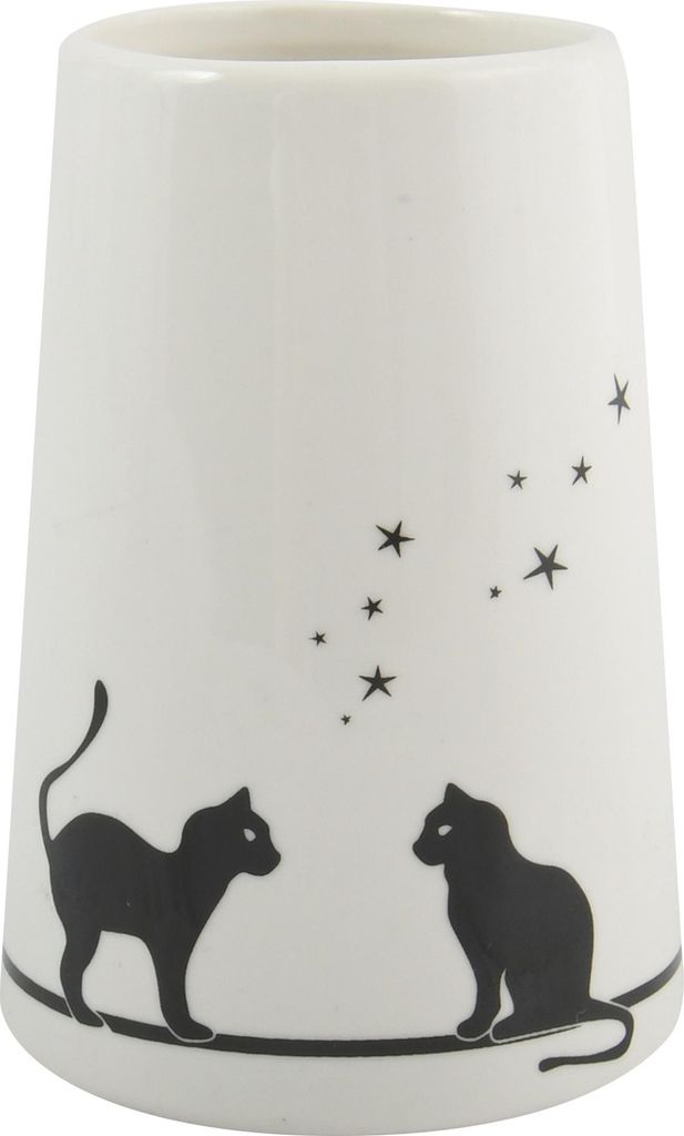 MSV Zahnputzbecher Zahnbürstenhalter Gatitos 7,5 x 11 cm Produktbild 