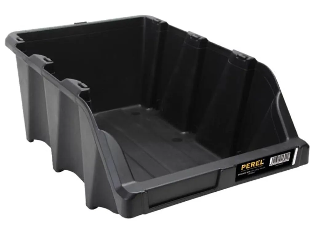 Contenitore Industriale Nero 25L | 310x490x195 mm Ultra Resistente
