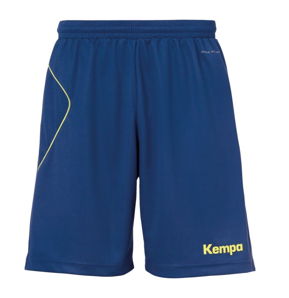 Kempa Handball Curve Hose Kinder Trainingsshorts dunkelblau gelb Gr 116