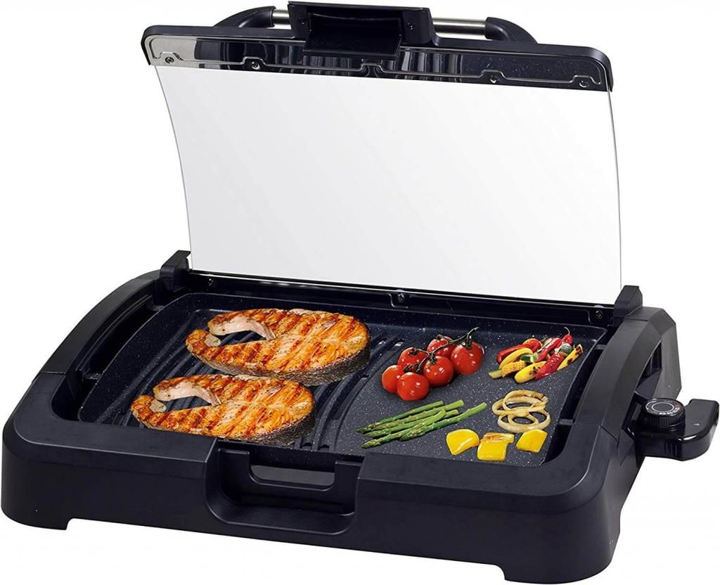 Beper 90.871 Elektrischer Tischgrill, 2200 Watt, Thermostat Produktbild 