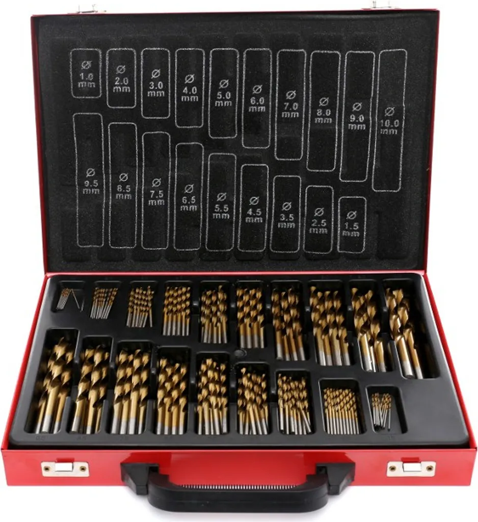 Set Professionale Kraft&Dele KD991 - 170 Punte Metallo HSS TiN