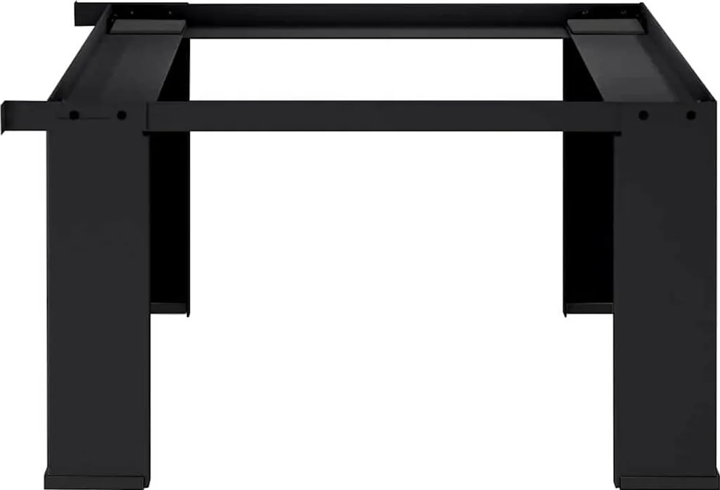 Socle de lave-linge surélevé vidaXL en acier noir - Support ergonomique 64cm