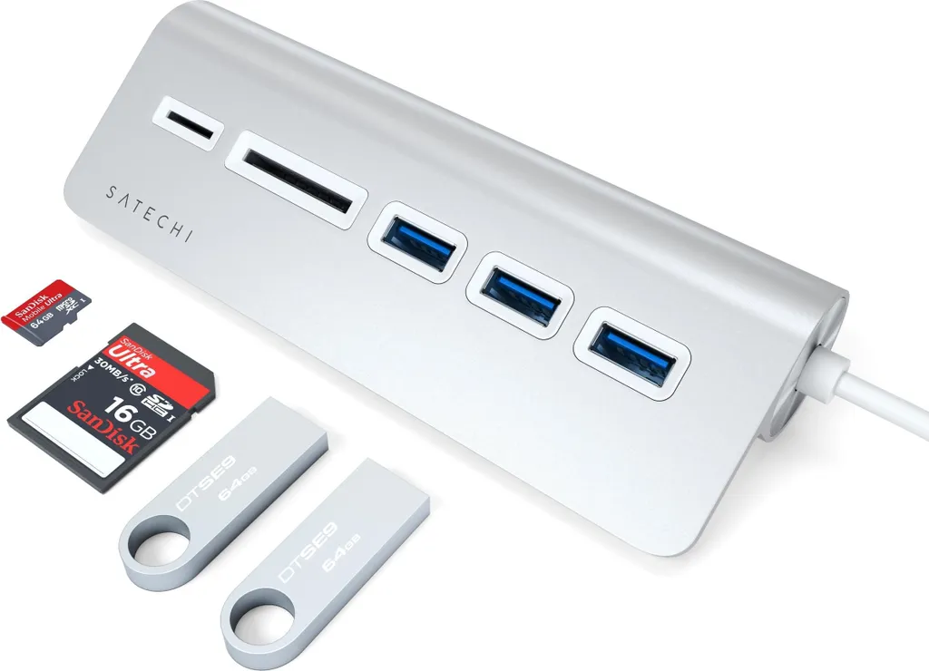 Adaptateur USB-C SuperSpeed 5 Gbps avec Lecteurs SD pour Bureau Fixe