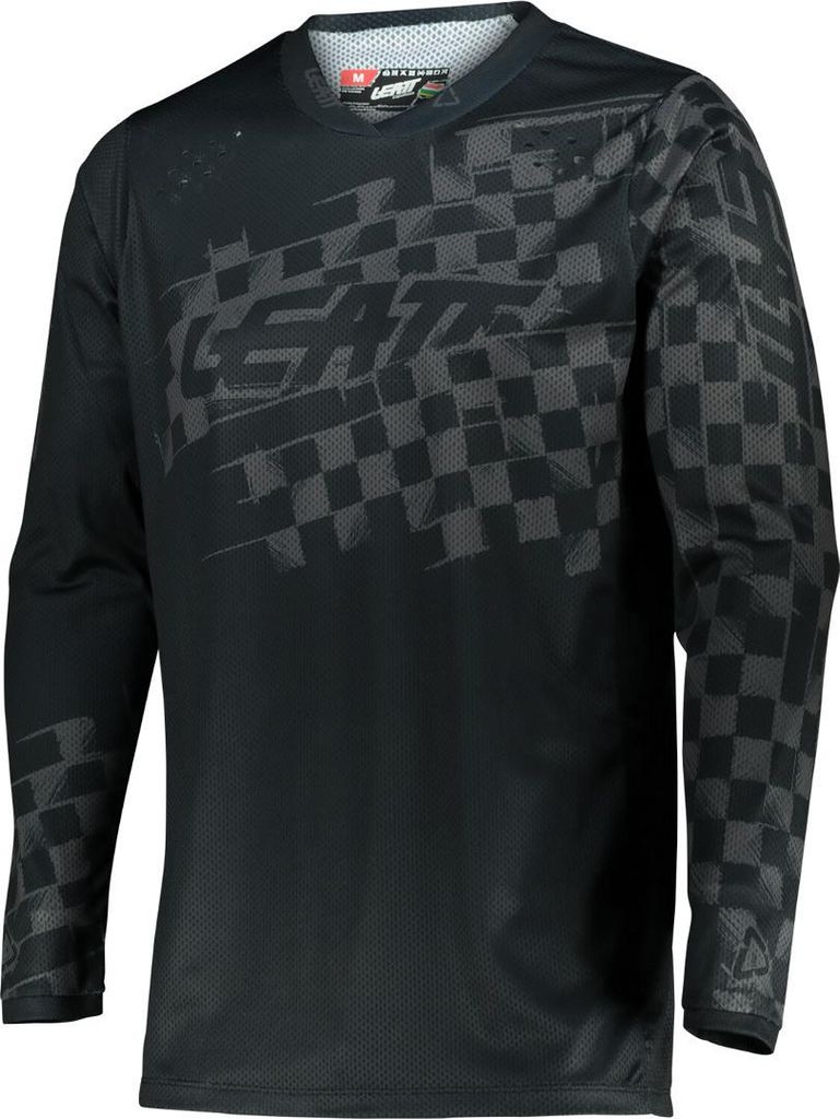 Leatt Moto 4.5 Lite Brushed Motocross Jersey, schwarz/grau, Produktbild 