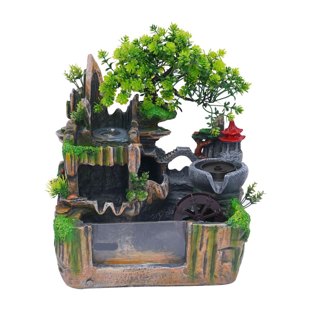 Tischbrunnen Gartenbrunnen für Wohnzimmer, Schlafzimmer, Garten oder Schreibtisch