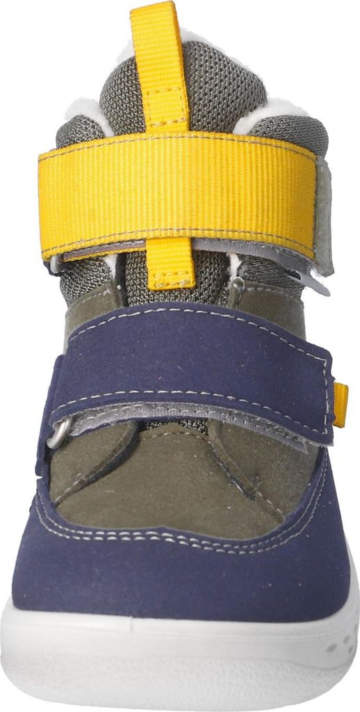 RICOSTA Jungen Stiefel KULUK, Kinder Boots, Weite: Weit, lose Einlage, Sympatex, waschbar,vegan, wasserdicht, Klettstiefel, Oliv/Ozean (570), 34 EU