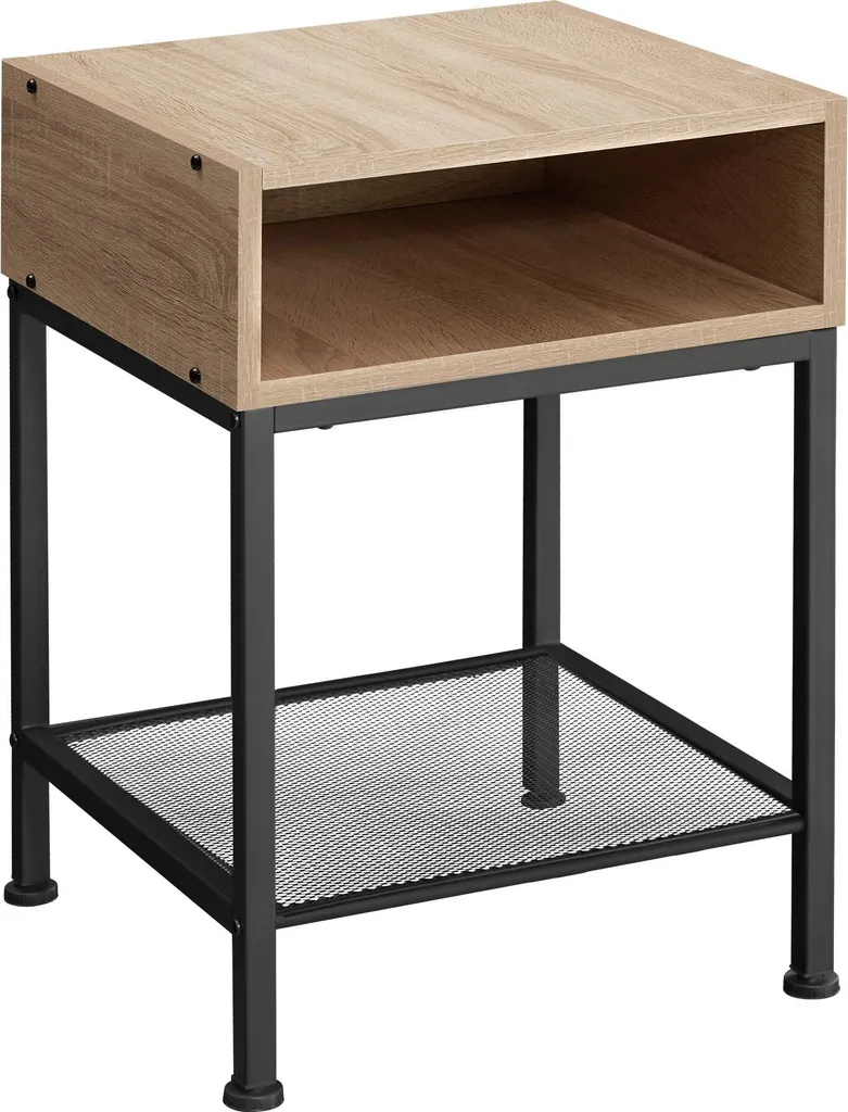 Petite table de chevet HARLOW bois Sonoma pour chambre style loft 59cm