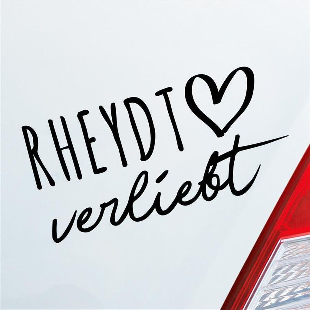 Auto Aufkleber Rheydt verliebt Herz Stadt Heimat Liebe Car Produktbild 