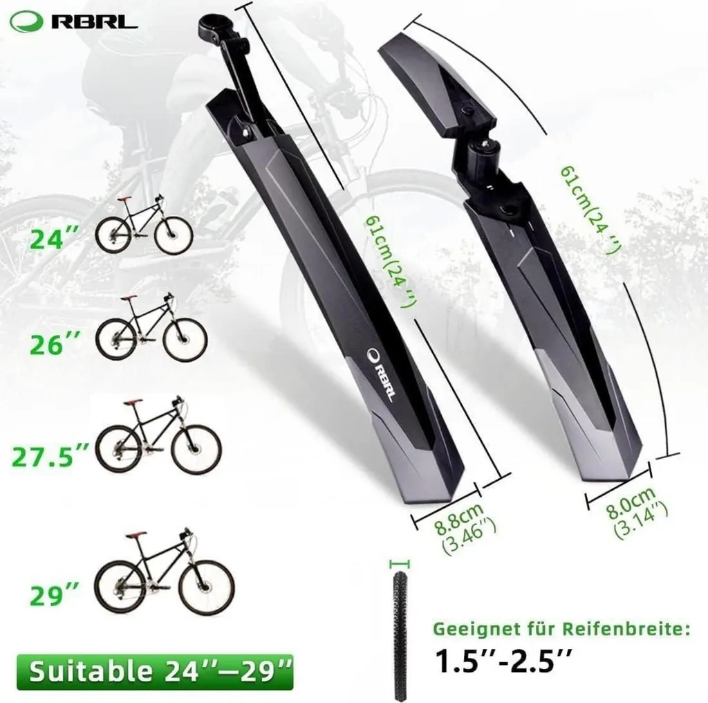 Garde-boue VTT RBRL universel : stop aux projections d'eau et de boue 29"