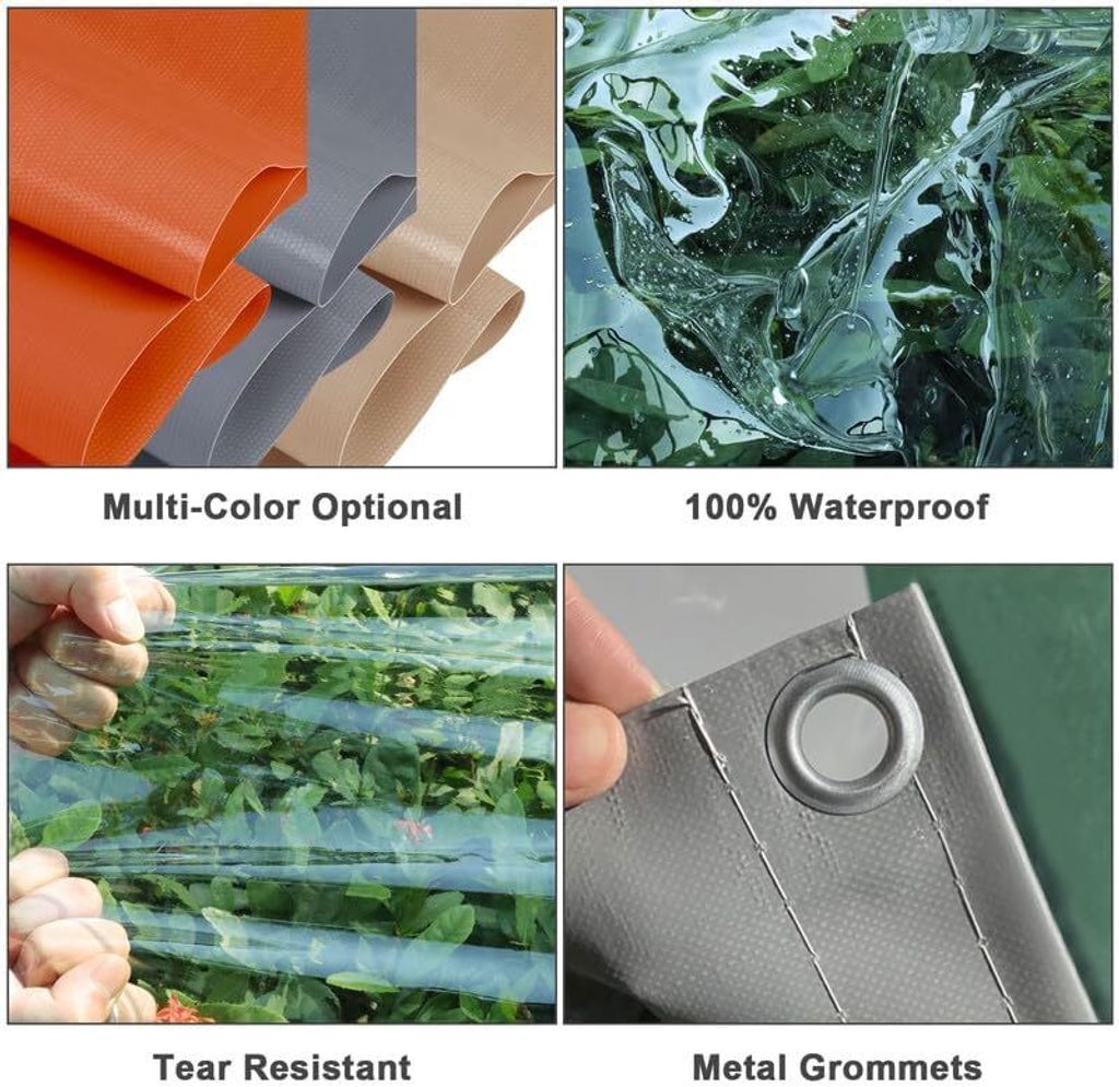 Bâche Transparente Pliable - 5 Tailles Au Choix