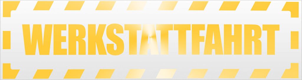 Kiwistar Werkstattfahrt gestreift Magnetschild Schild magnetisch - 30cm Gelb - reflektierend - Magnetfolie für Auto PKW Kfz