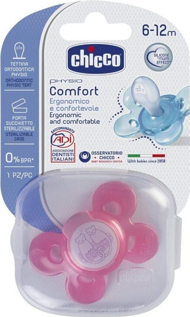 PHYSIO COMFORT Silikon-Schnuller, rosa, 6m+