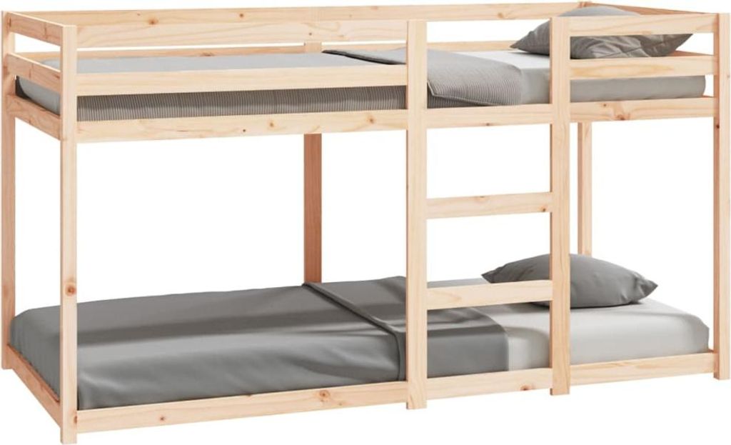 vidaXL Patrová postel bez matrace 90x200 cm z masivního Obrázek produktu 
