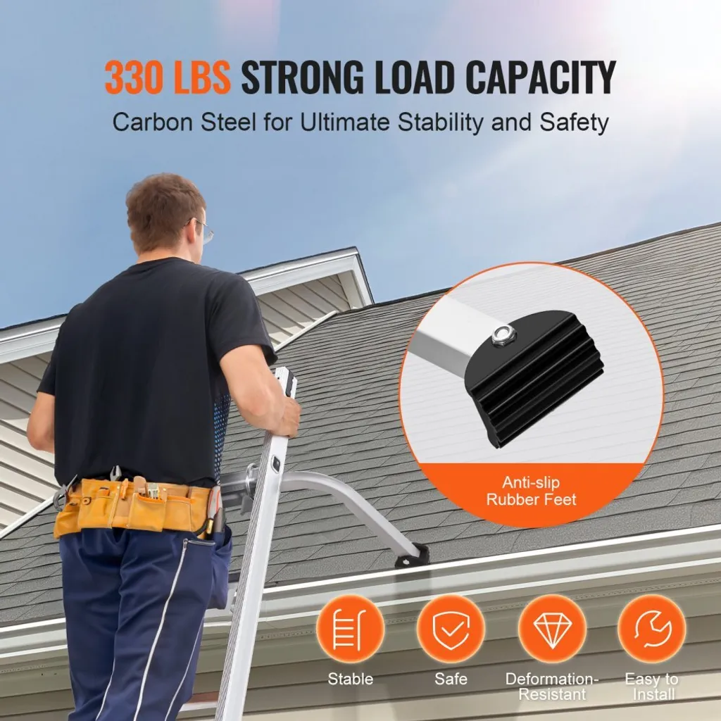 Support d'échelle robuste 920mm - Stabilisateur avec entretoise murale - 6