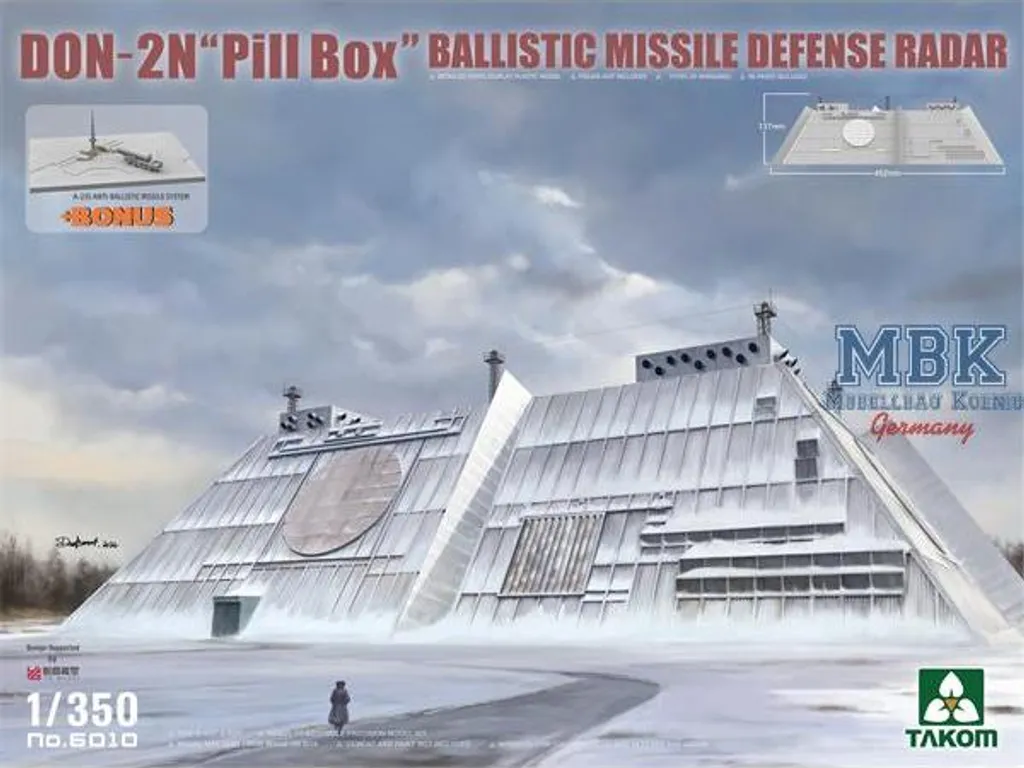Radar Don-2N Pill Box TAK6010 Takom : Détails Précis et Échelle 1/72