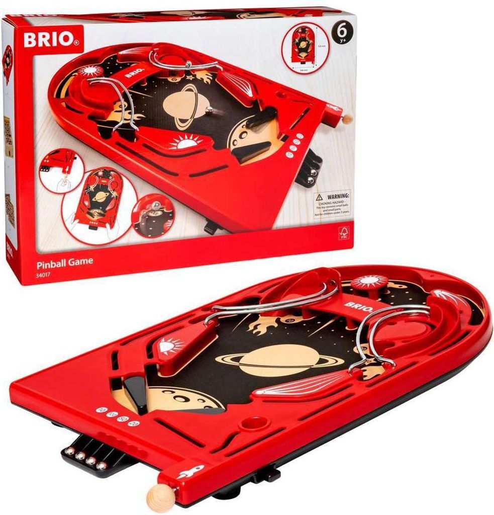 BRIO Spiele 34017 Holz-Flipper Space Safari - Pinball als Produktbild 