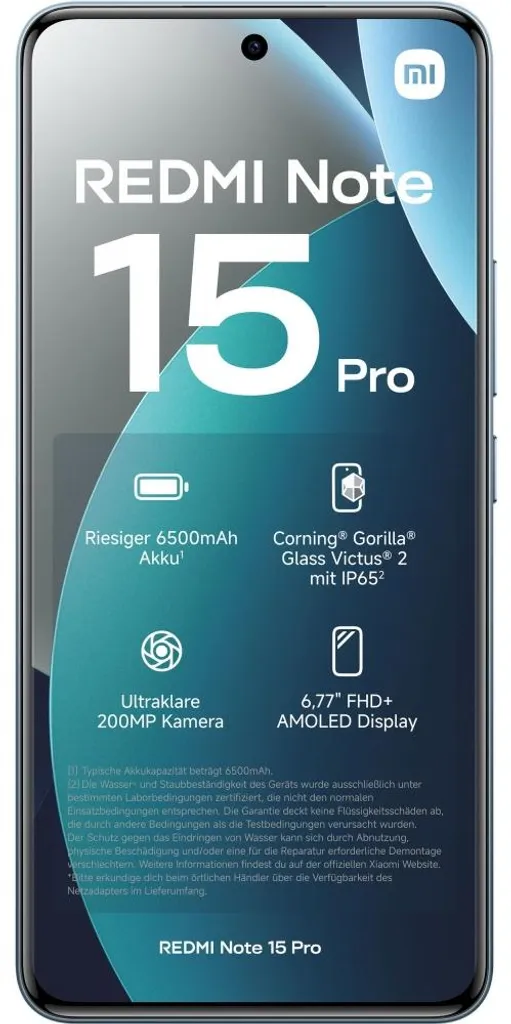 Smartphone Xiaomi Redmi Note 15 Pro 4G 256Go Mobile Polyvalent Bleu