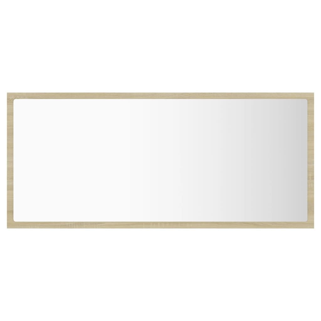 "Winterschlussverkauf "LED-Badspiegel Modernes Design - Hängeschrank für Bad Badezimmer - Wandspiegel Sonoma-Eiche 90x8,5x37 cm Acryl NeuMöbel 9...