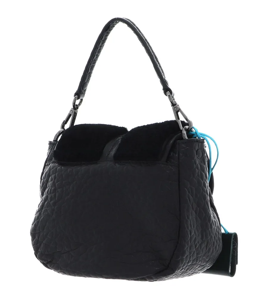 Sac à Main Gabs Bea Montone Nero en Cuir de Mouton Noir Chic - 4